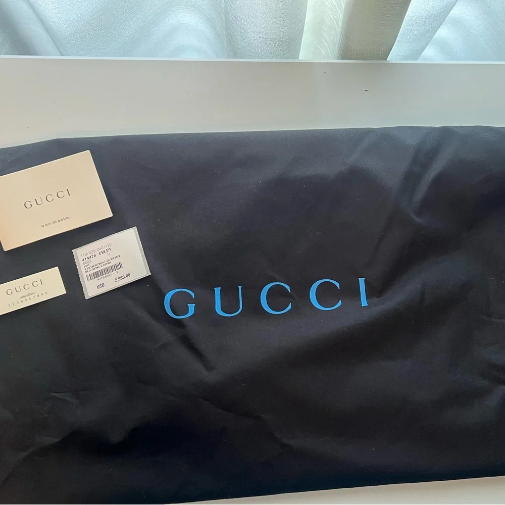 Gucci Black and Yellow Briefcase - Picture 6 of 15